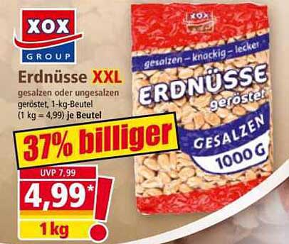 Erdnüsse XXL - gesalzen und knusprig