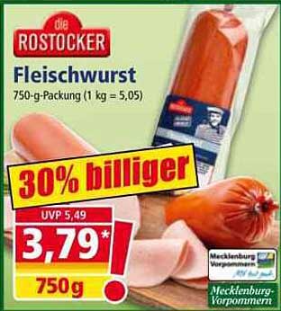 Fleischwurst 750 g-Packung - 30% billiger!