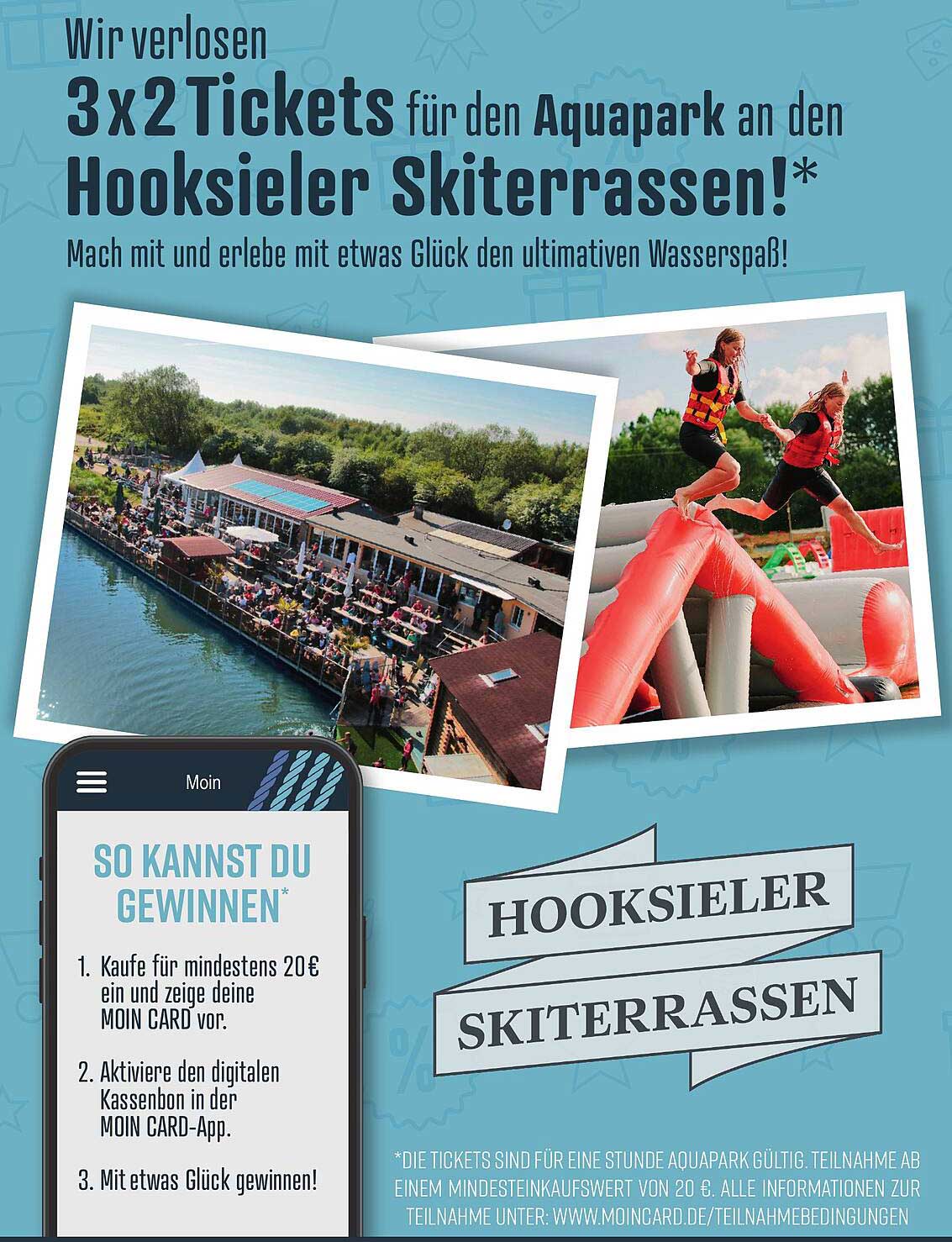 Gewinne 3x2 Tickets für den Aquapark an den Hooksieler Skiterrassen!