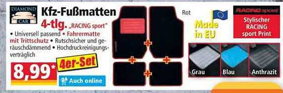Kfz-Fußmatten 4-tlg. - RACING sport