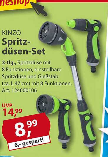 KINZO Spritzdüsen-Set 3-tlg.