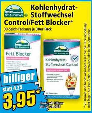 Kohlenhydrat-Stoffwechsel Control/Fett Blocker - 30-Stück-Packung