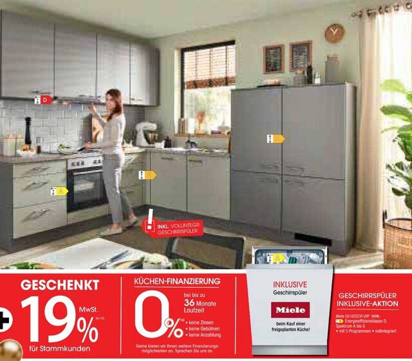 Küchenangebot mit Geschirrspüler und exklusiven Rabatten