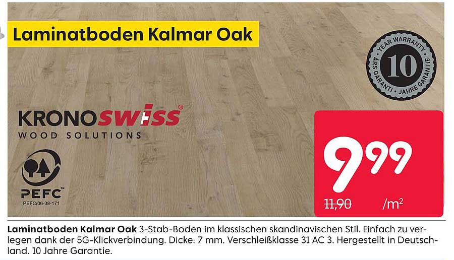 Laminatboden Kalmar Oak