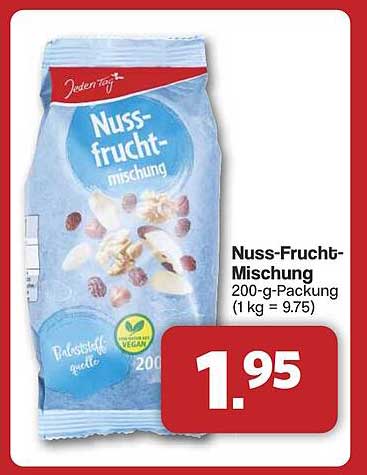 Nuss-Frucht-Mischung 200-g-Packung