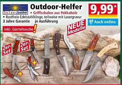 Outdoor-Helfer - Griffschalen aus Pakkaholz