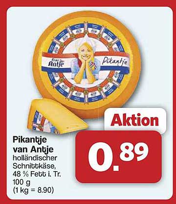 Pikantje van Antje holländischer Schnittkäse, 48 % Fett i. Tr.
