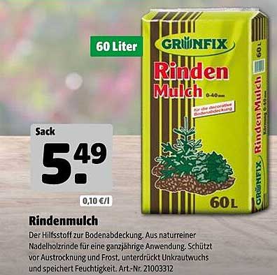 Rindenmulch 60 Liter