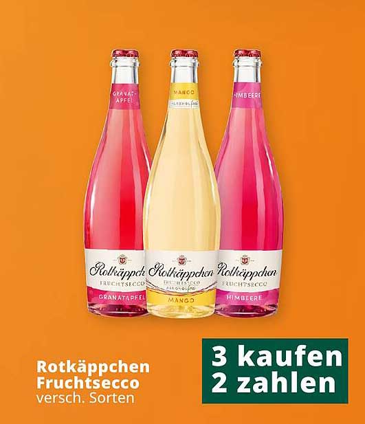 Rotkäppchen Fruchtsecco – verschiedene Sorten