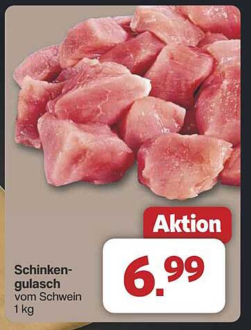 Schinkengulasch vom Schwein 1 kg
