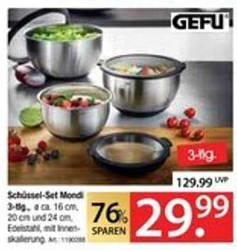 Schüssel-Set Mondi 3-tlg.