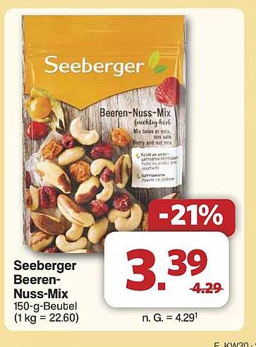 Seeberger Beeren-Nuss-Mix 150-g-Beutel