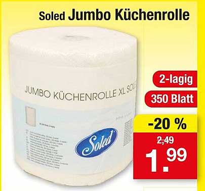 Soled Jumbo Küchenrolle 2-lagig, 350 Blatt -20%