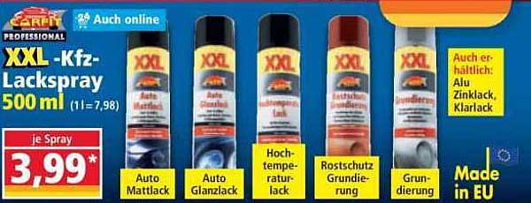 XXL-Kfz-Lackspray 500 ml