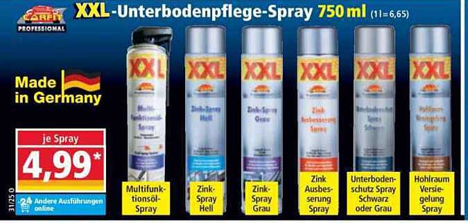 XXL-Unterbodenpflege-Spray 750 ml
