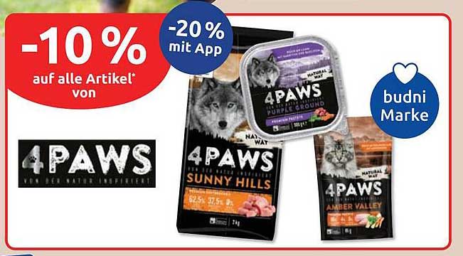 -10 % auf alle Artikel* von 4PAWS