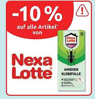 -10 % auf alle Artikel* von Nexa Lotte