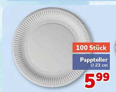 100 Stück Pappteller Ø 23 cm