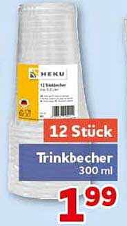 12 Trinkbecher 300 ml