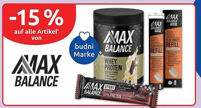 -15 % auf alle Artikel* von budni Marke