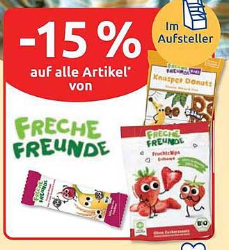 -15 % auf alle Artikel* von FRECHE FREUNDE