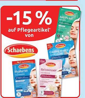 -15 % auf Pflegeartikel* von Schaebens