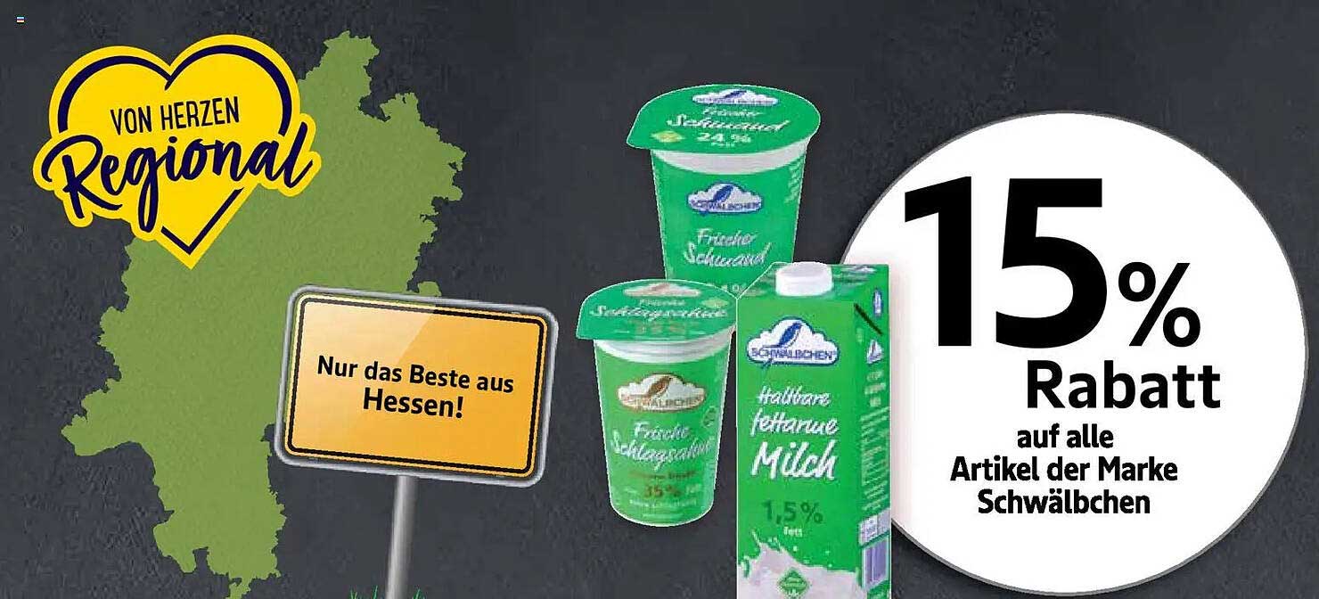 15% Rabatt auf alle Artikel der Marke Schwälbchen