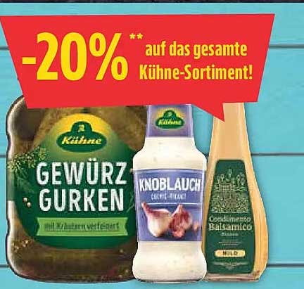 -20% auf das gesamte Kühne-Sortiment!