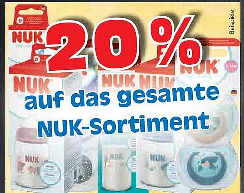 20% auf das gesamte NUK-Sortiment