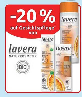 -20 % auf Gesichtspflege* von lavera