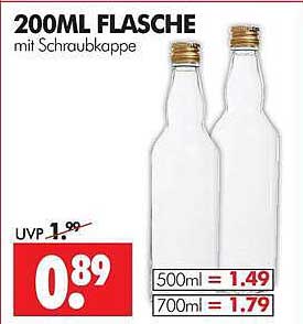 200ML FLASCHE mit Schraubkappe