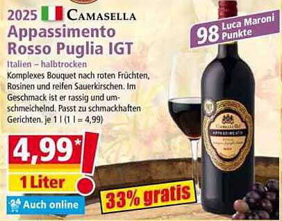 2025 CAMASELLA Appassimento Rosso Puglia IGT