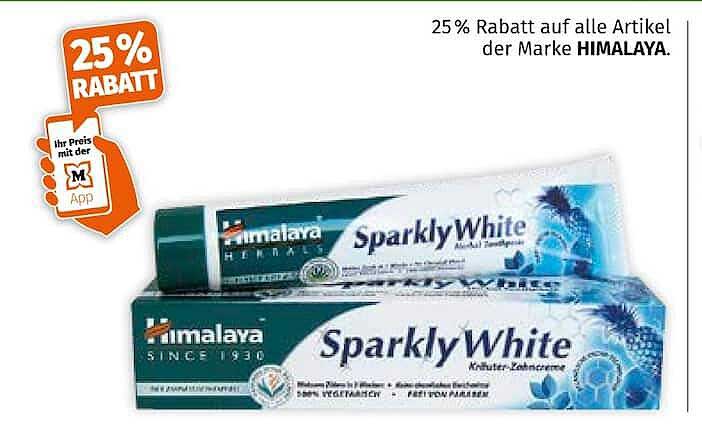 25% Rabatt auf alle Artikel der Marke HIMALAYA.