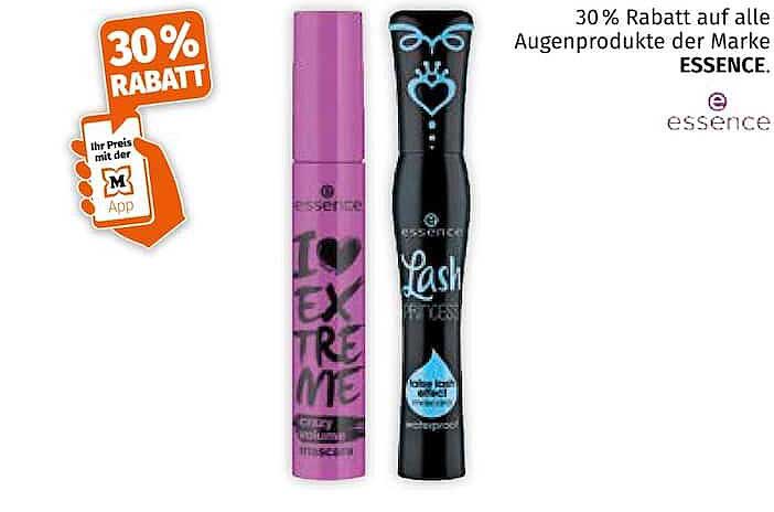 30 % Rabatt auf alle Augenprodukte der Marke ESSENCE.