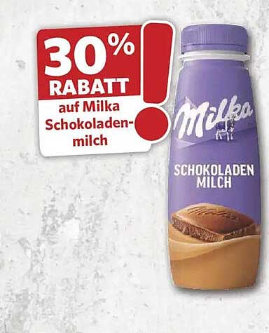 30% RABATT auf Milka Schokoladen-milch
