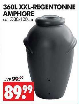 360L XXL-REGENTONNE AMPHORE