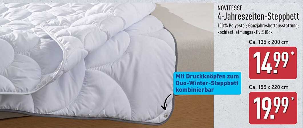 4-Jahreszeiten-Steppbett