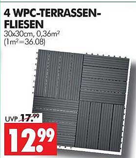 4 WPC-TERRASSEN-FLIESEN