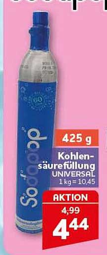 425 g Kohlensäurefüllung UNIVERSAL 1 kg = 10,45