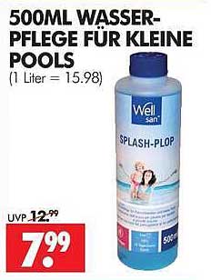 500ML WASSER-PFLEGE FÜR KLEINE POOLS