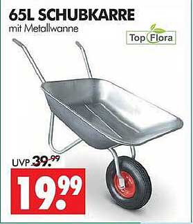 65L SCHUBKARRE mit Metallwanne
