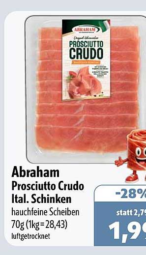 Abraham Prosciutto Crudo Ital. Schinken