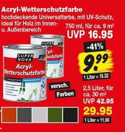 Acryl-Wetterschutzfarbe