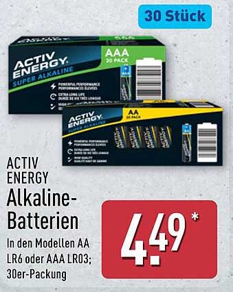 ACTIV ENERGY Alkaline-Batterien