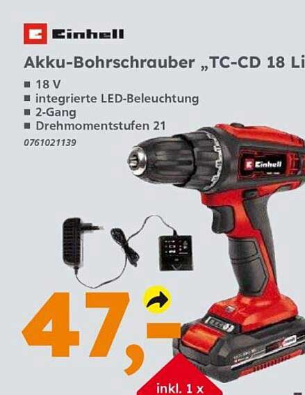 Akku-Bohrschrauber „TC-CD 18 Li“