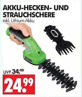 AKKU-HECKEN- UND STRAUCHSCHERE inkl. Lithium-Akku