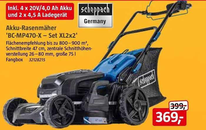 Akku-Rasenmäher 'BC-P470-X – Set XL2x2'