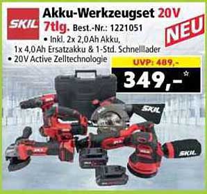 Akku-Werkzeugset 20V 7tlg.