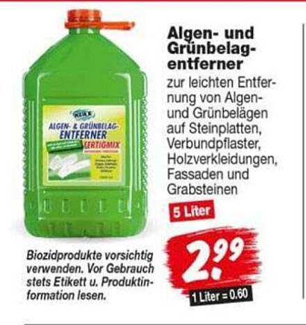 Algen- und Grünbelag-entferner