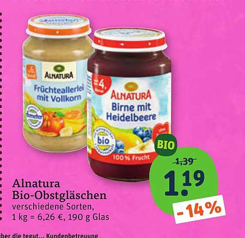 Alnatura Bio-Obstgläschen